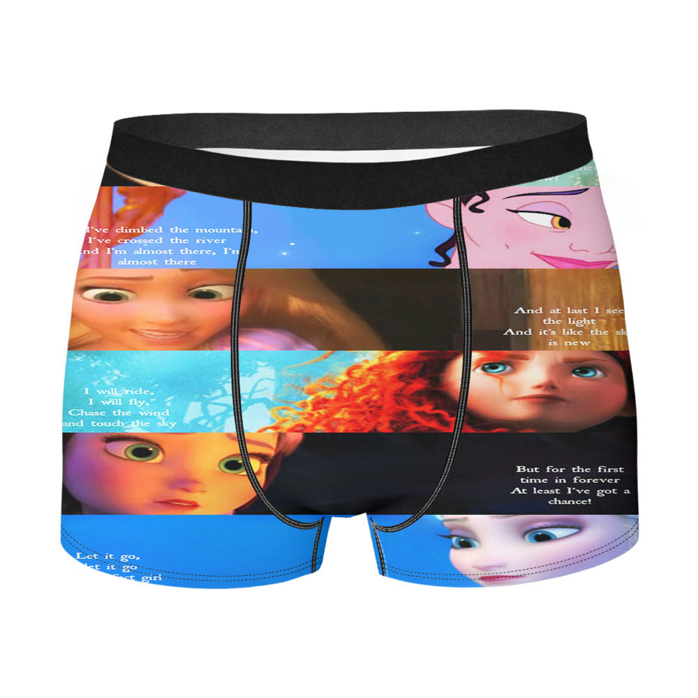 Disney Princess Quotes Men'S Boxer Briefs