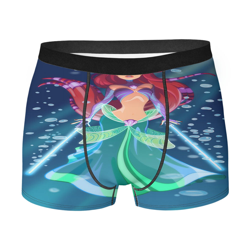 Disney Princess Star Wars Little Mermaid Men'S Boxer Briefs