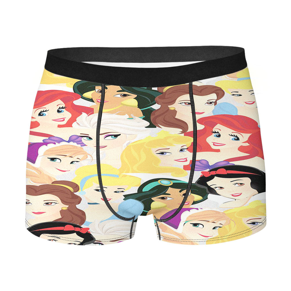 Disney Princess Wallpaper Men'S Boxer Briefs