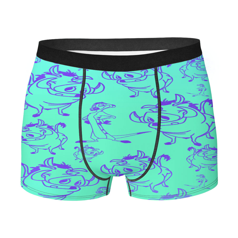 Disney Pumbaa And Timon Men'S Boxer Briefs