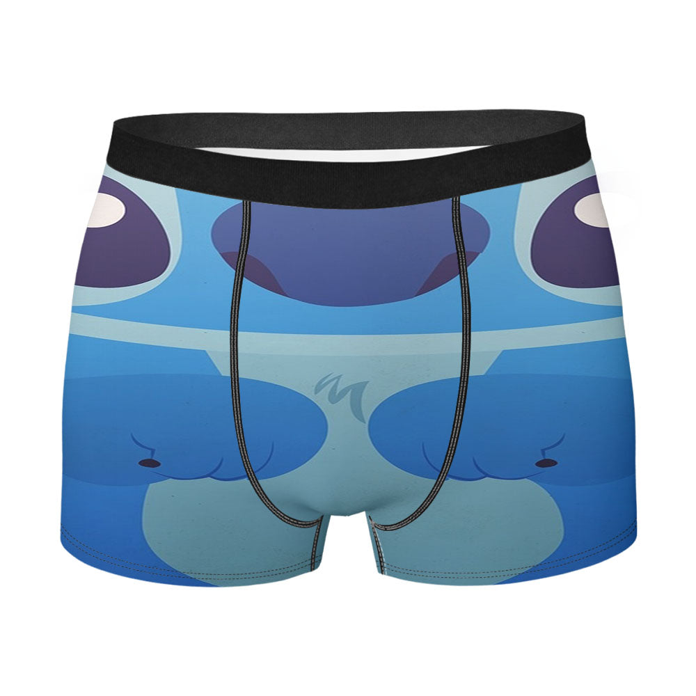 Disney Stitch Men'S Boxer Briefs