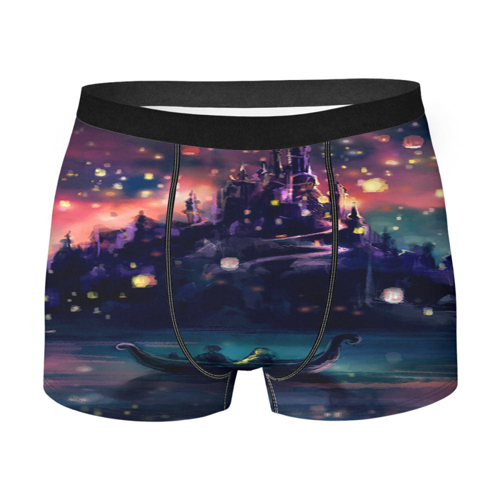 Disney Tangled Castle Men'S Boxer Briefs
