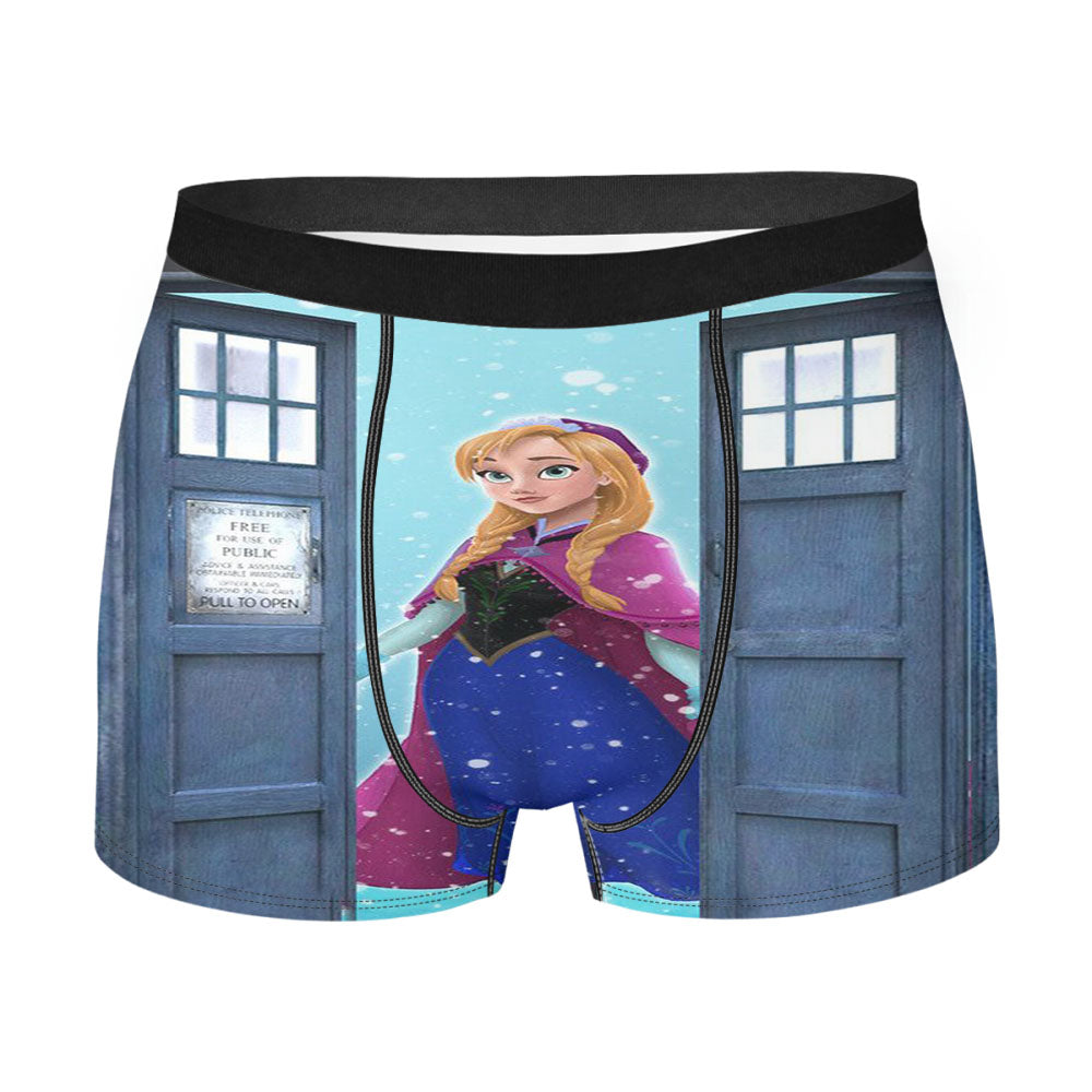 Disney Tardis Anna Men'S Boxer Briefs