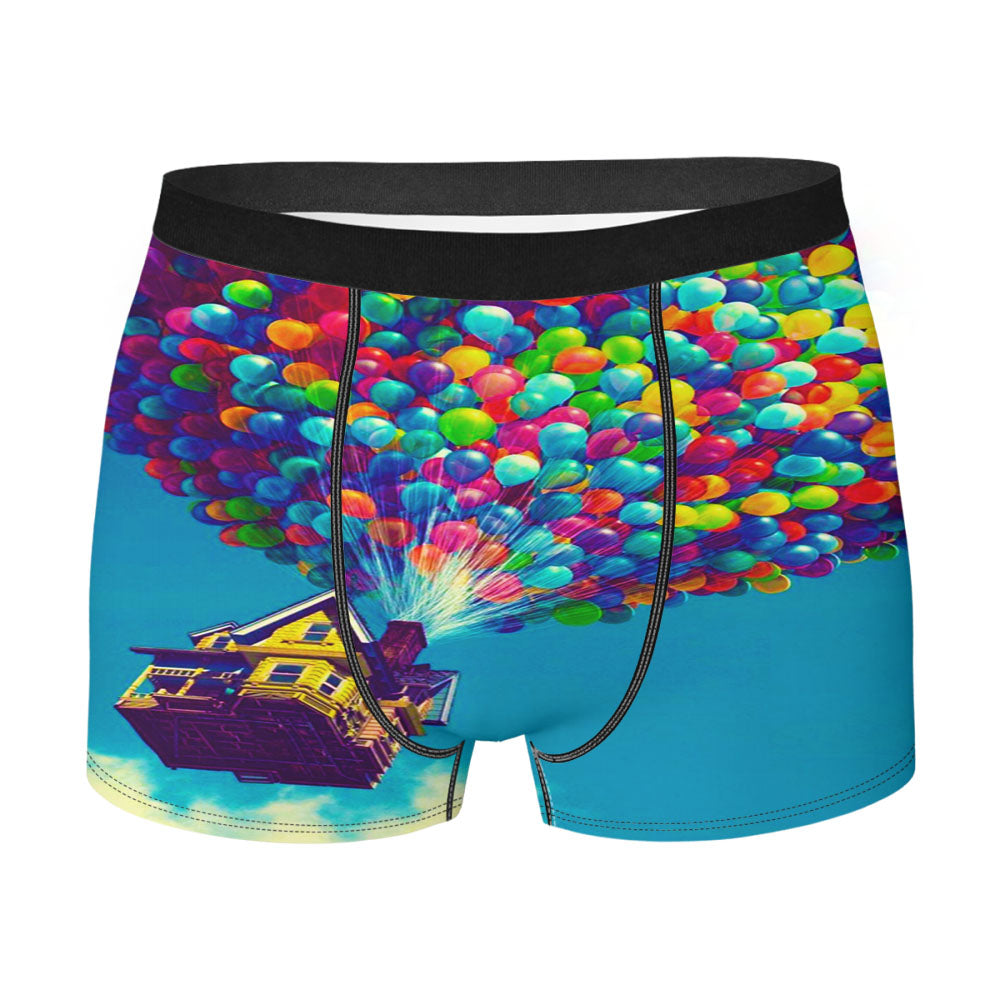 Disney Up Balloons Men'S Boxer Briefs