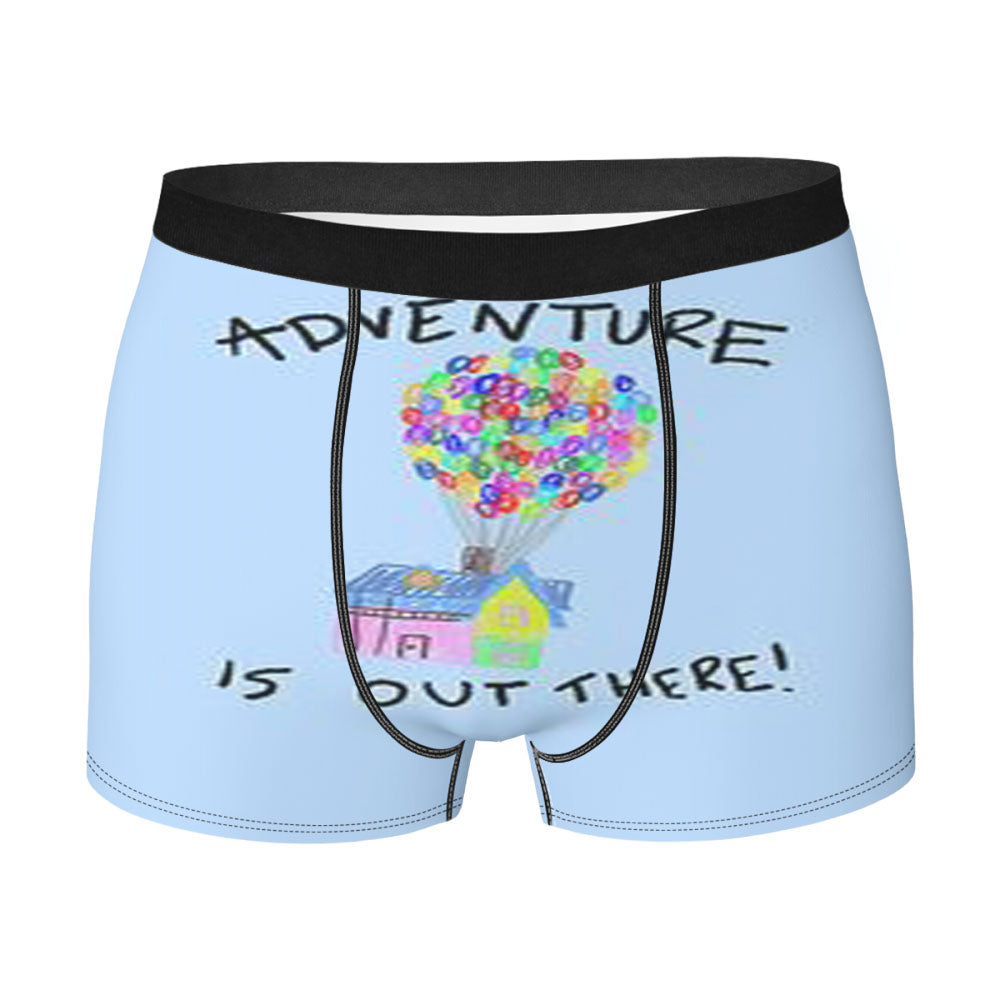 Disney Up Quotes Adventure Is Out There Men'S Boxer Briefs