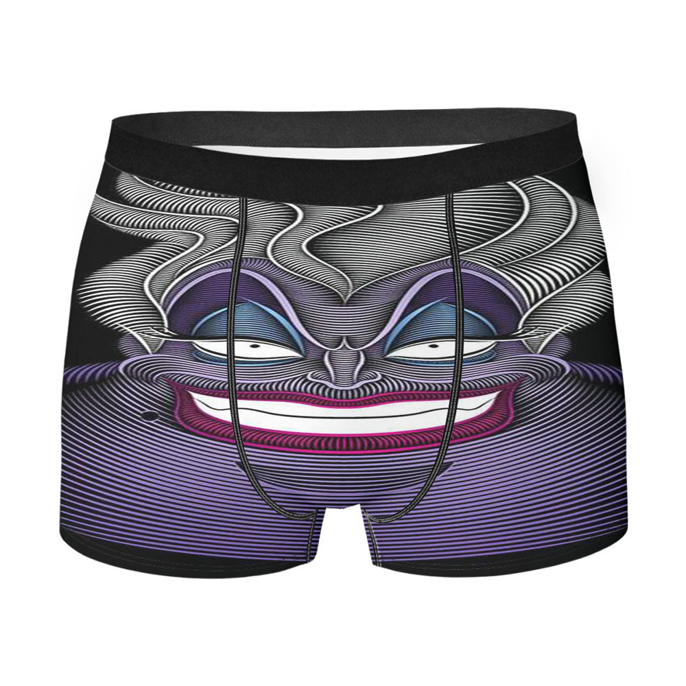 Disney Villains Ursula Face Men'S Boxer Briefs