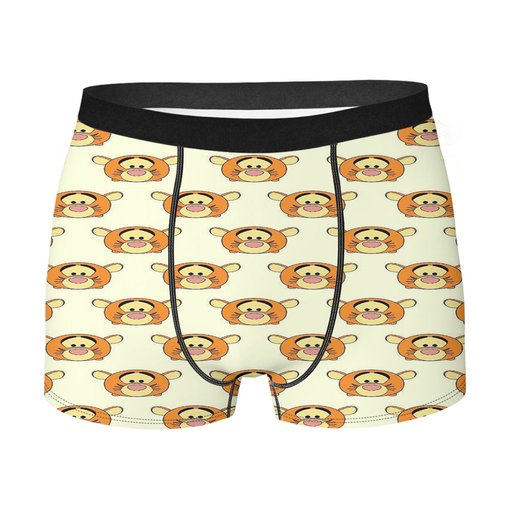 Disney Winnie The Pooh Tiger Pattern Men'S Boxer Briefs