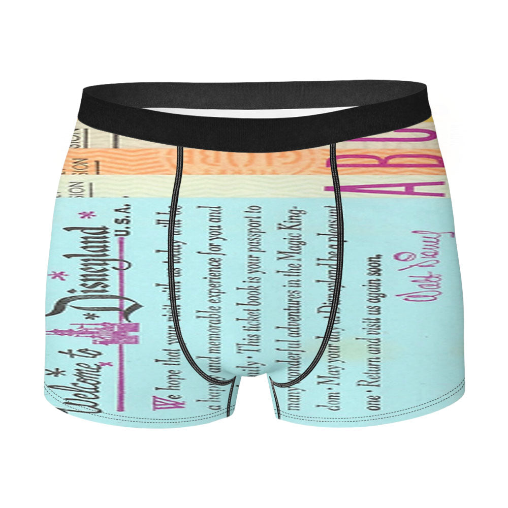 Disney World Ticket Book Men'S Boxer Briefs