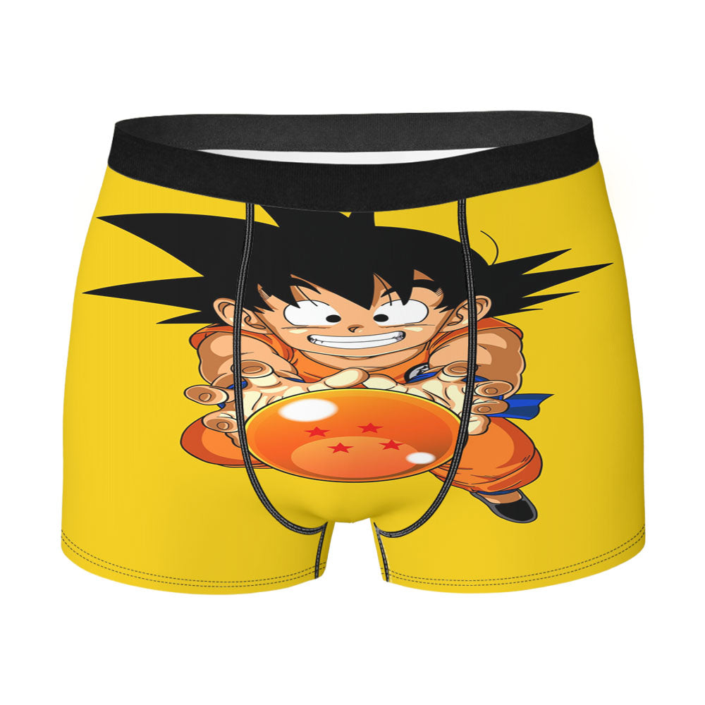 Dragon Ball Son Goku And 4 Stars Ball Men'S Boxer Briefs