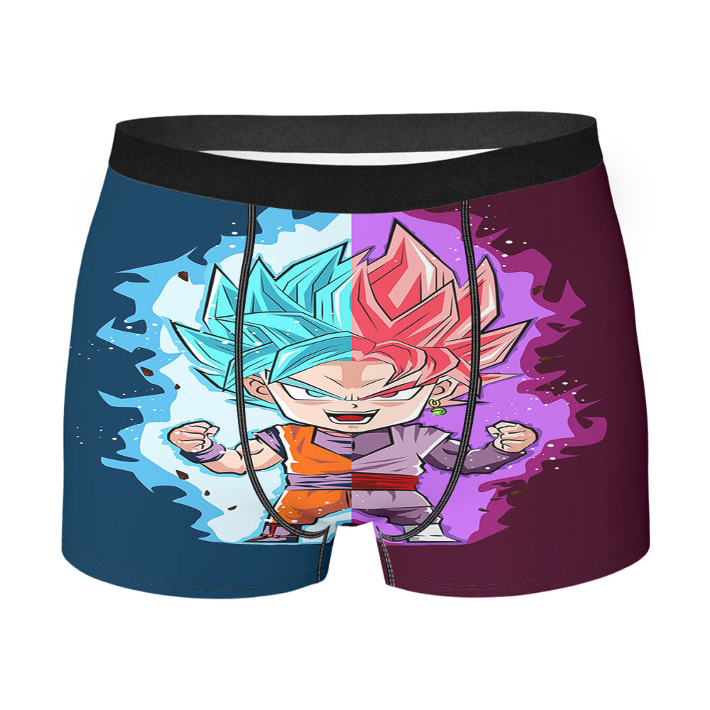 Dragon Ball Super Goku Blue Purple Men'S Boxer Briefs