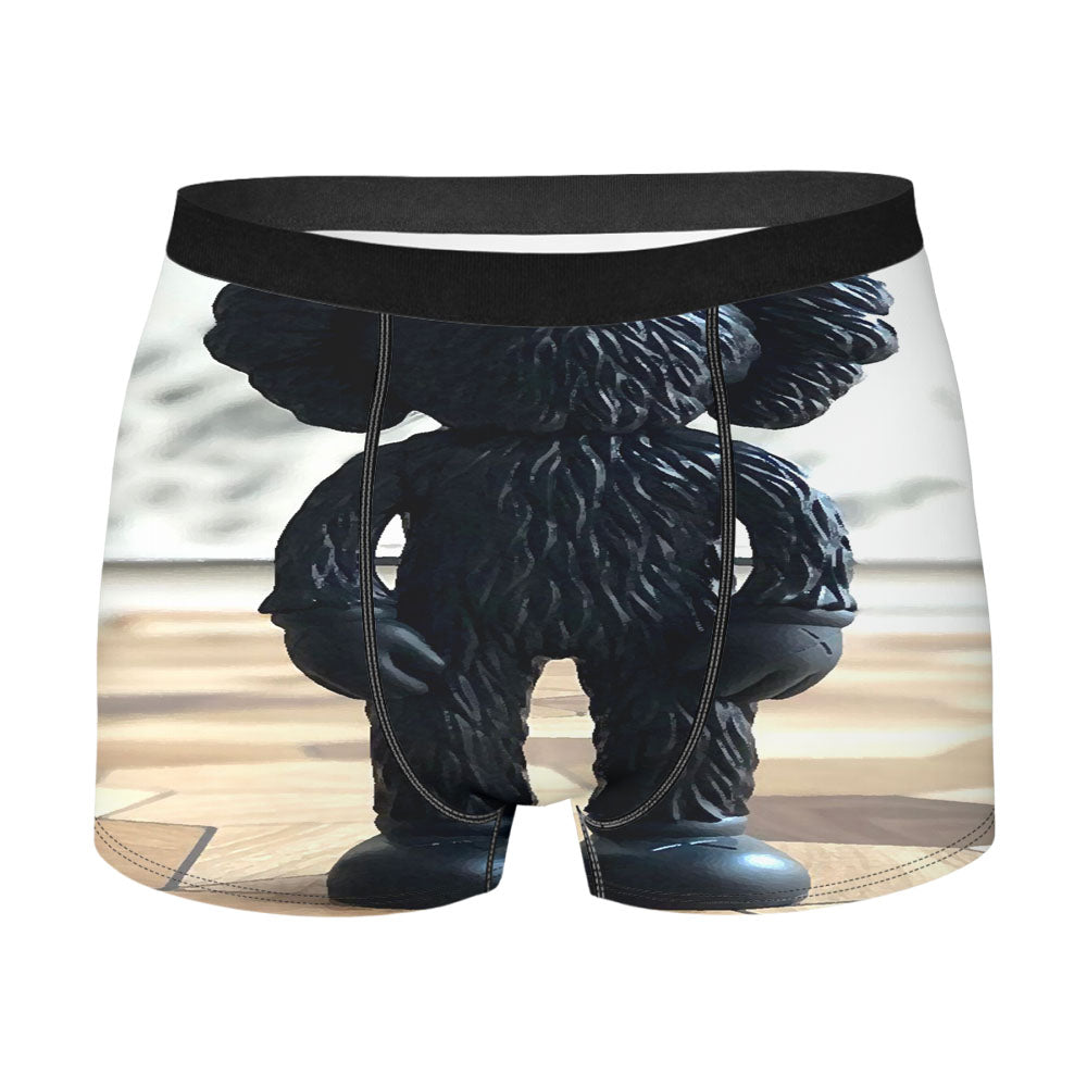 Elmo Black Kaws Sculpture Men'S Boxer Briefs