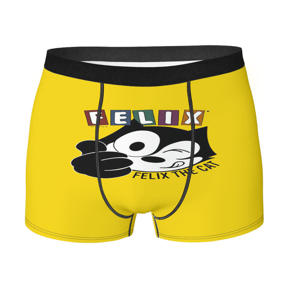 Felix The Cat Yellow Wallpaper Men'S Boxer Briefs