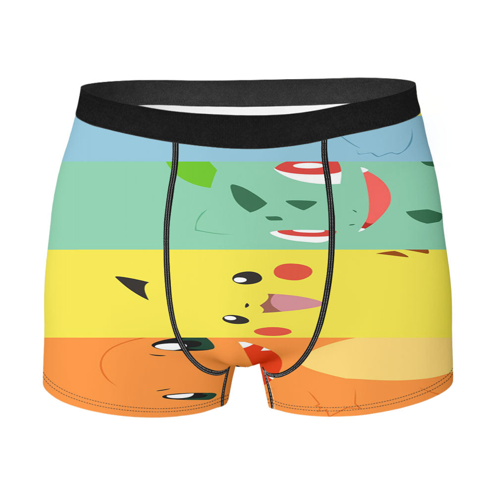 Four Pokemon Men'S Boxer Briefs