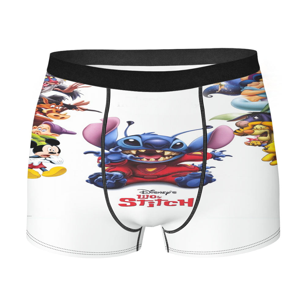 Friends Disney Lilo And Stich Disney Men'S Boxer Briefs