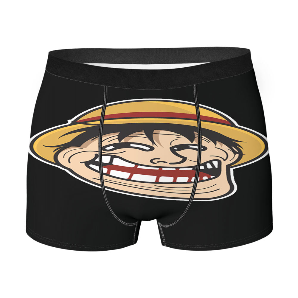 Funny Luffy Face Men'S Boxer Briefs