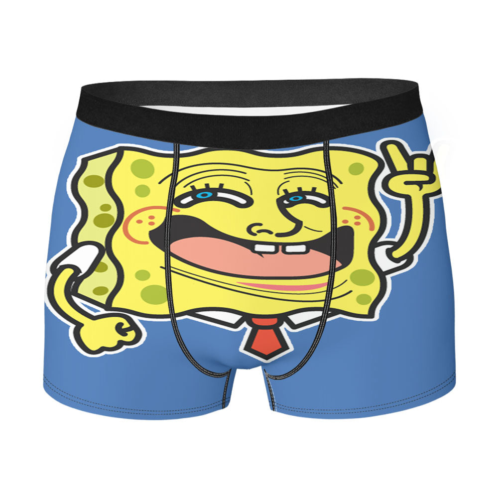 Funny Spongebob Men'S Boxer Briefs