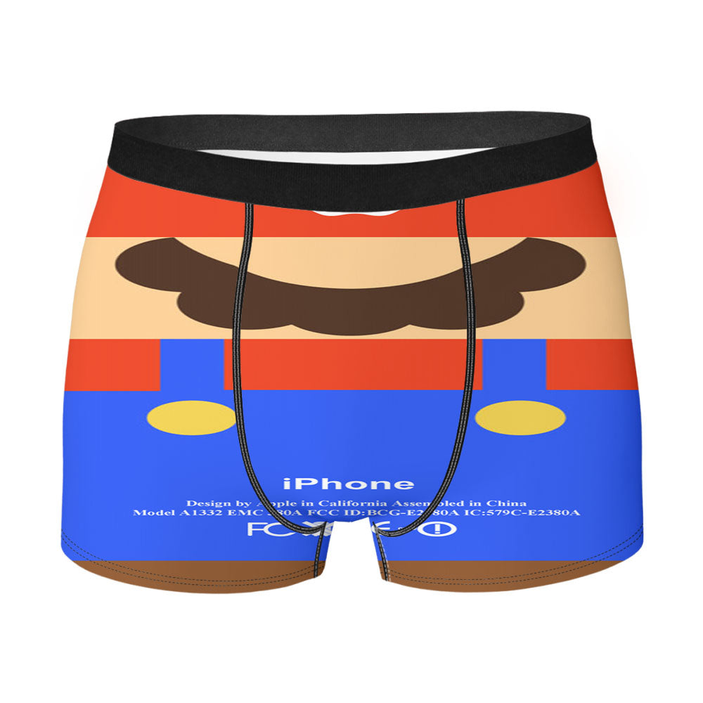 Game Mario Nintendo Parody Men'S Boxer Briefs