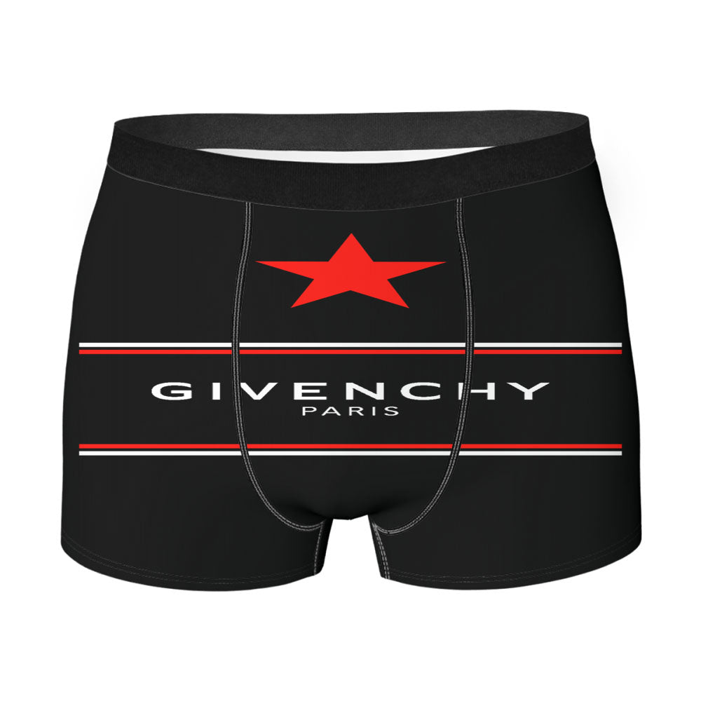 Givenchy Paris Black Art Men'S Boxer Briefs