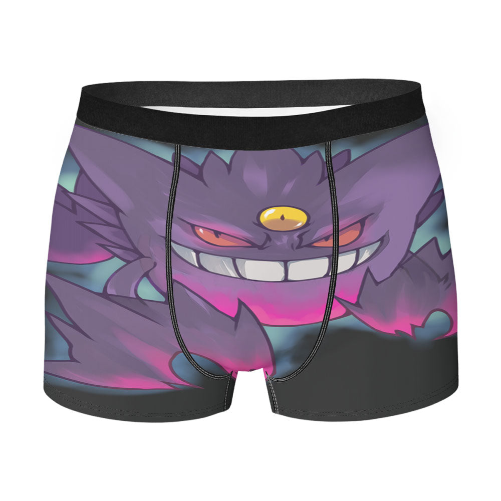 Glowing Dark Gengar Pokemon Art Men'S Boxer Briefs