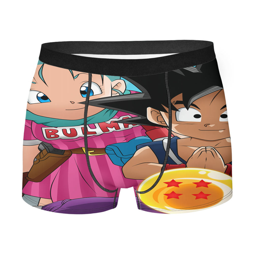 Goku And Bulma Wallpaper Men'S Boxer Briefs