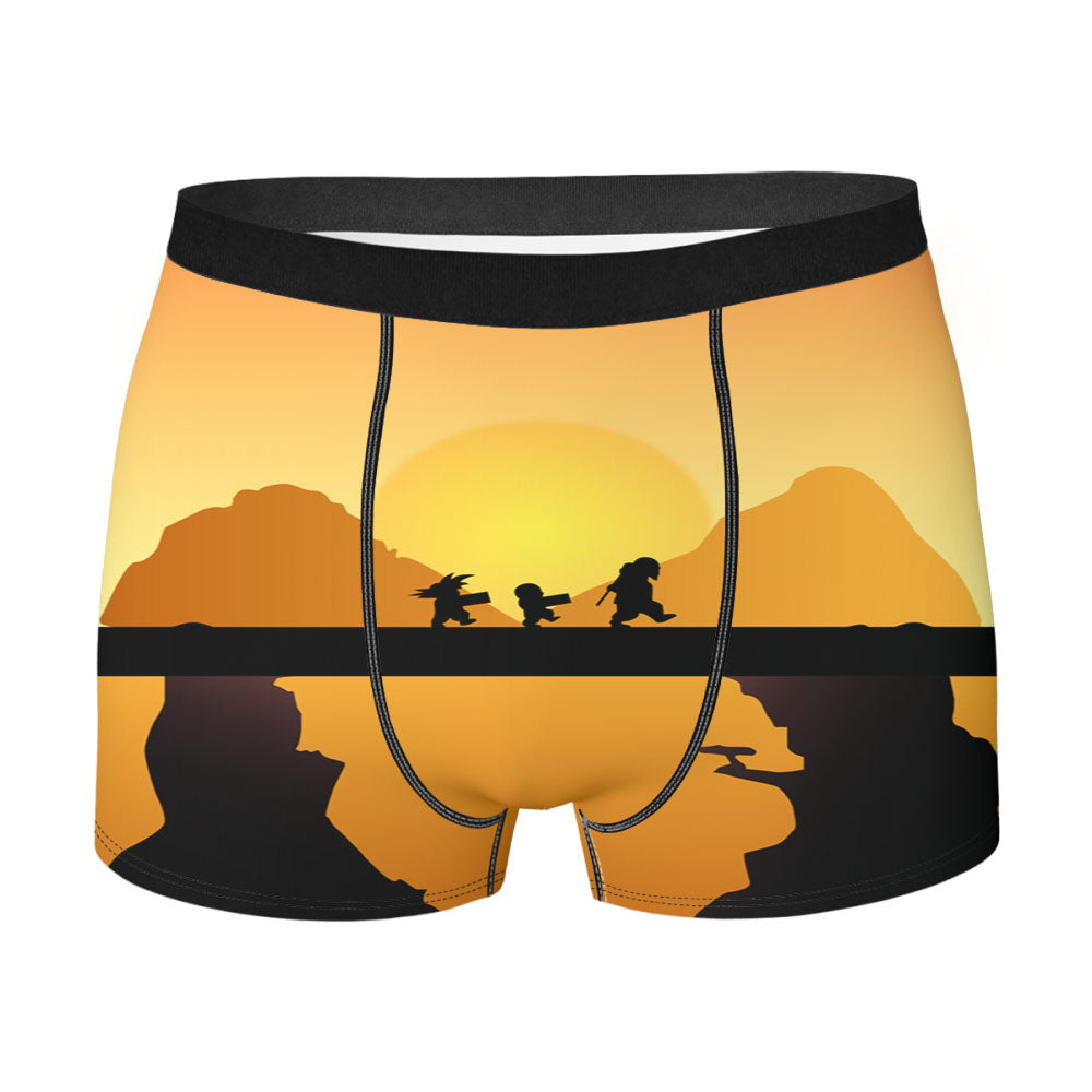 Goku Mestre Mame E Kuririn Men'S Boxer Briefs