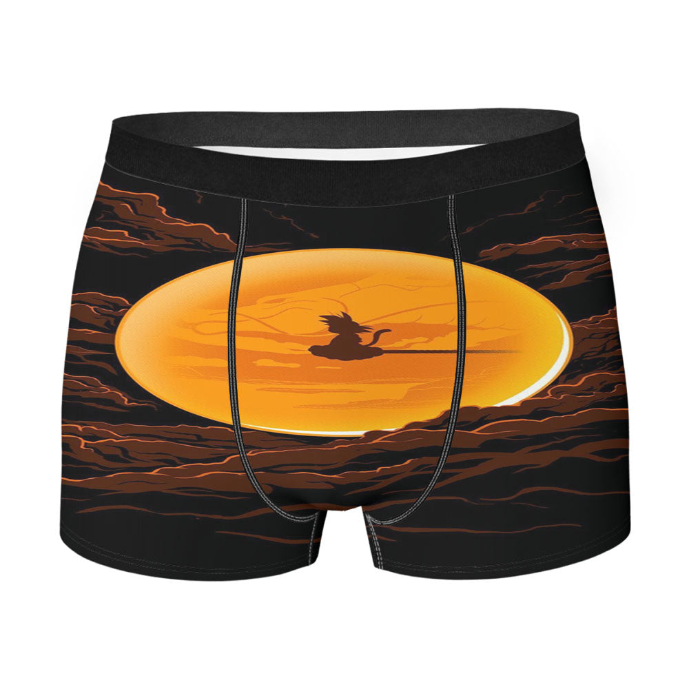 Goku On Nimbus Silhouette Men'S Boxer Briefs