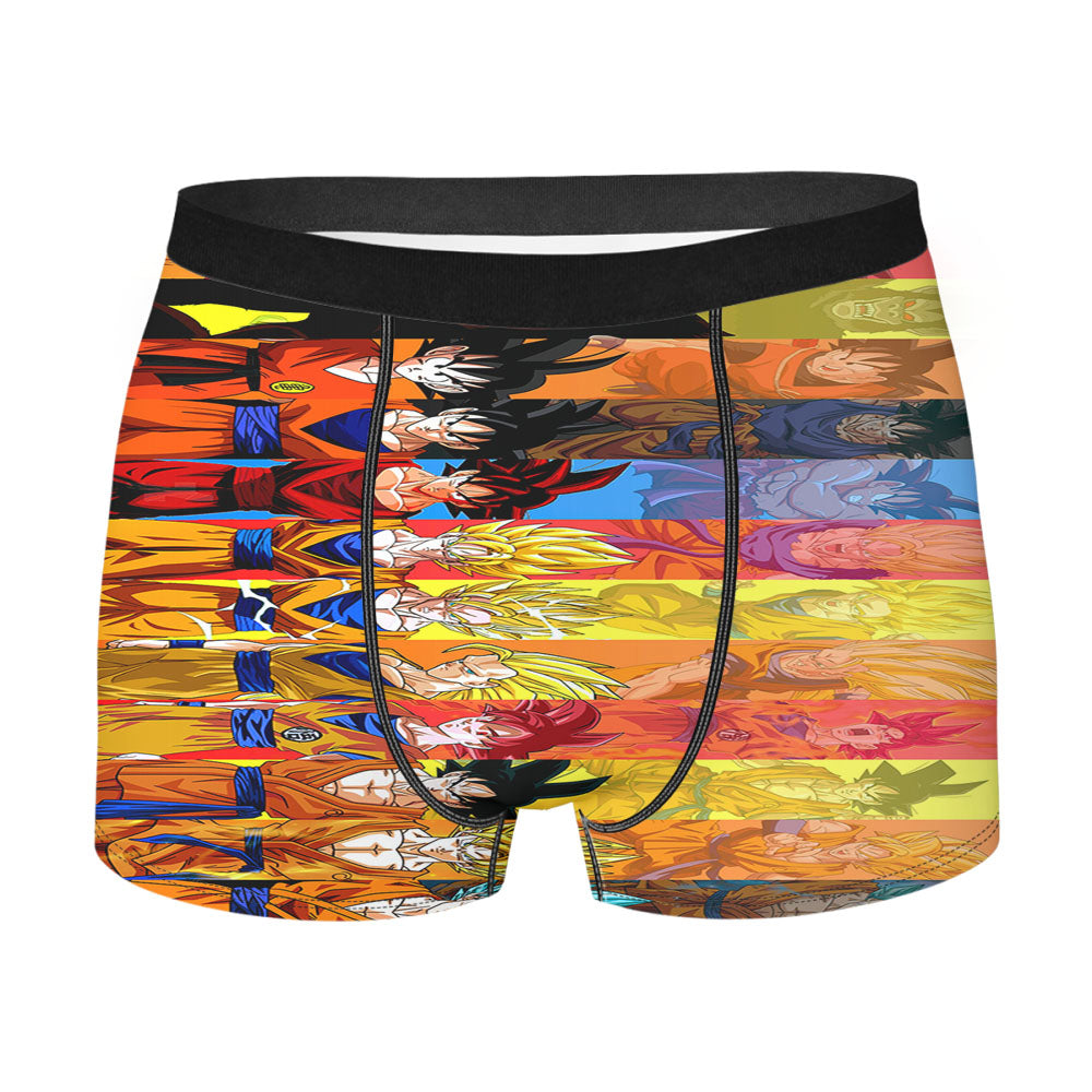 Goku Poster All Transformations Men'S Boxer Briefs