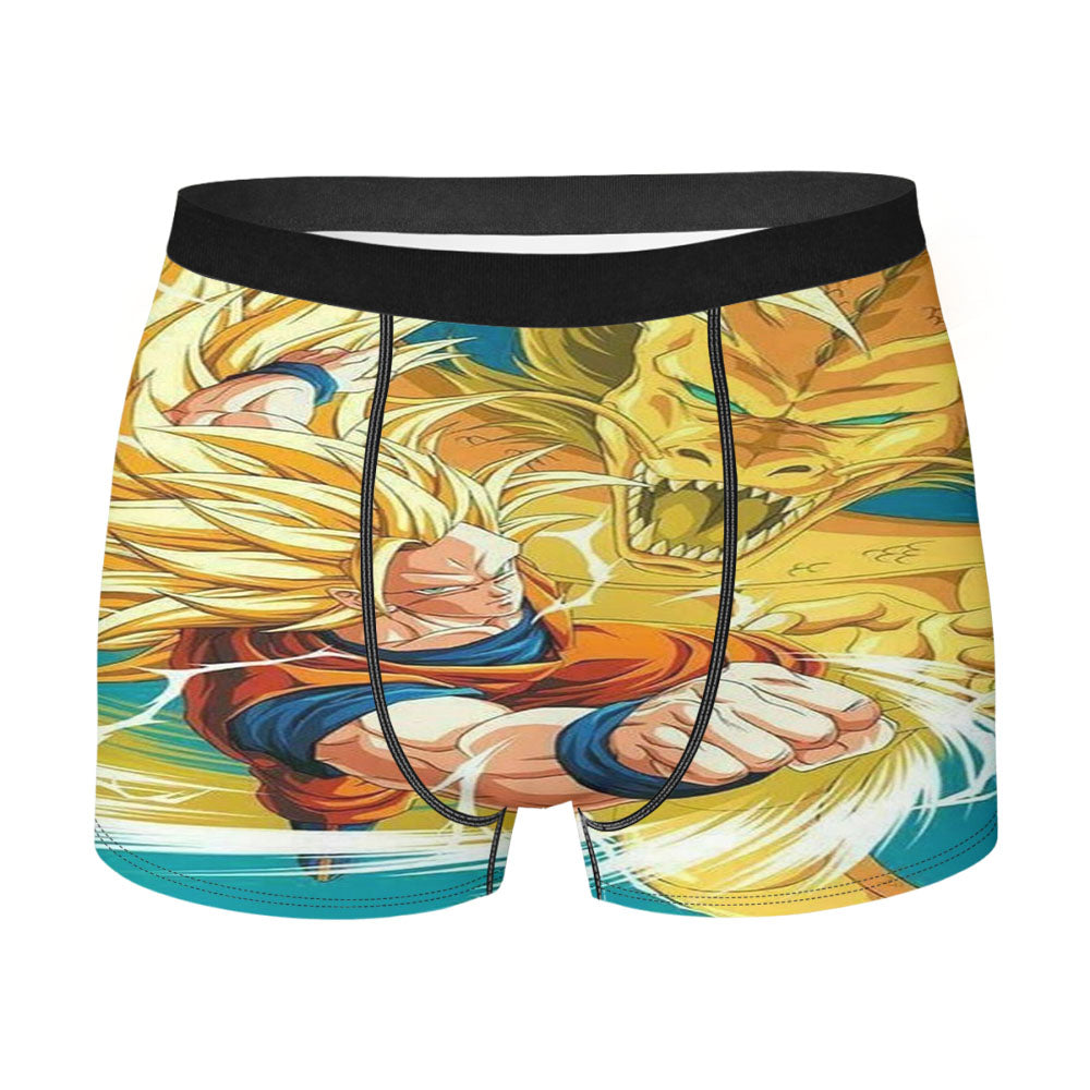 Goku Ssj3 And Golden Shenron Men'S Boxer Briefs