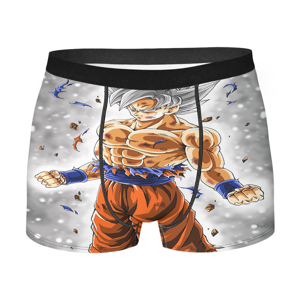 Goku Super Saiyan Ultra Instinc Silver Men'S Boxer Briefs