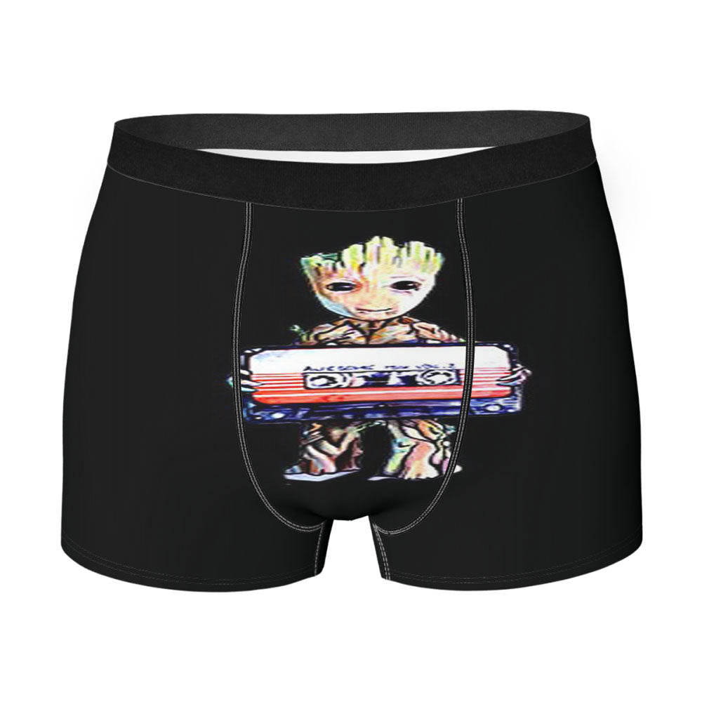 Guardians Of The Galaxy Baby Groot Original Art Movie Marvel Men'S Boxer Briefs