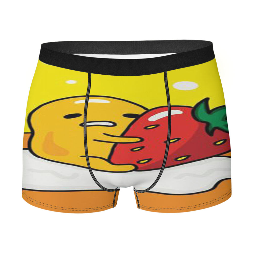 Gudetama With Strawberry Men'S Boxer Briefs