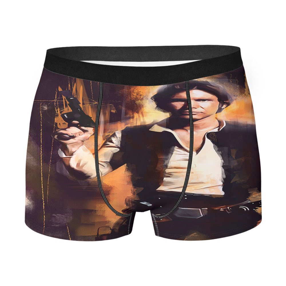 Han Solo Star Wars Art Movie Wallpaper Men'S Boxer Briefs