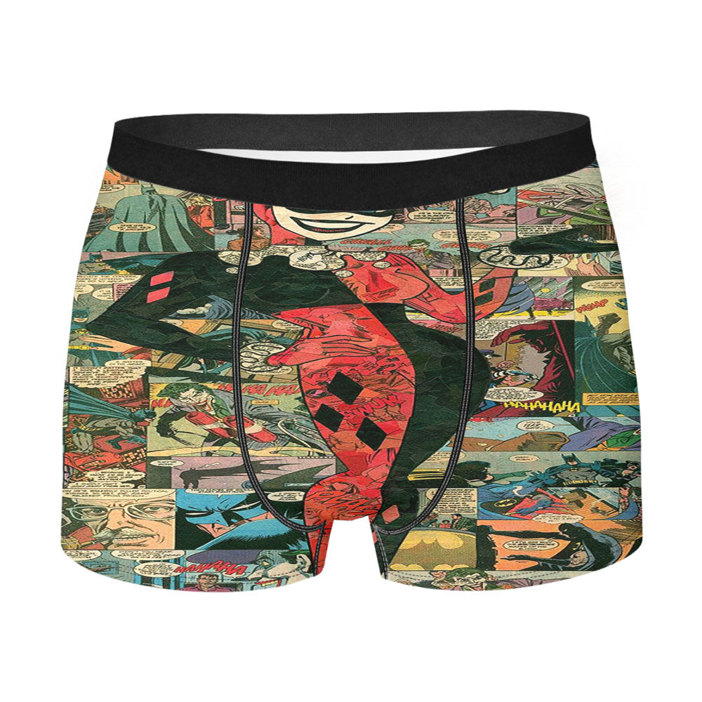 Harley Quinn Comic Collage Men'S Boxer Briefs