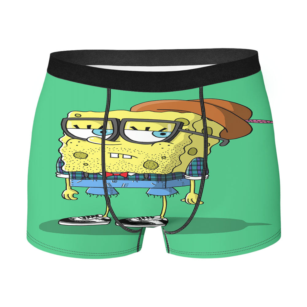 Hipster Spongebob Men'S Boxer Briefs