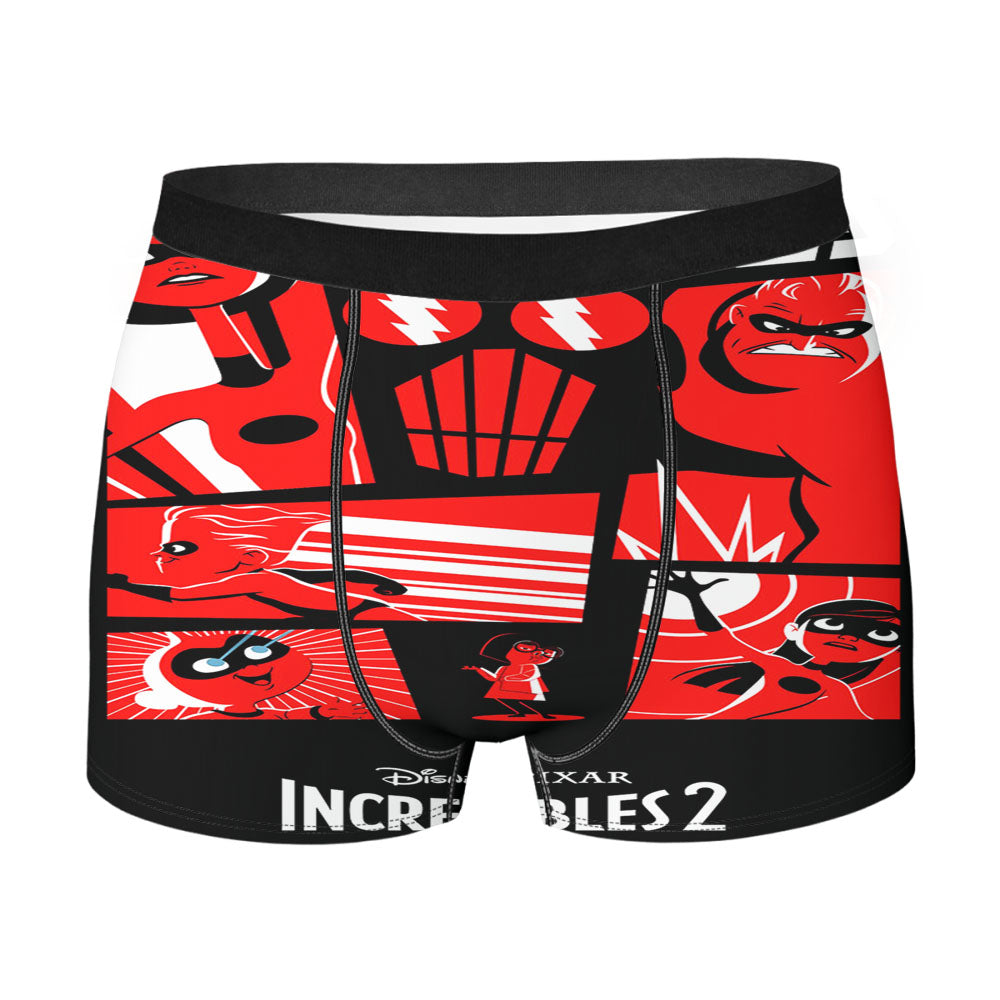 Incredibles 2 Poster Comic Stirp Men'S Boxer Briefs