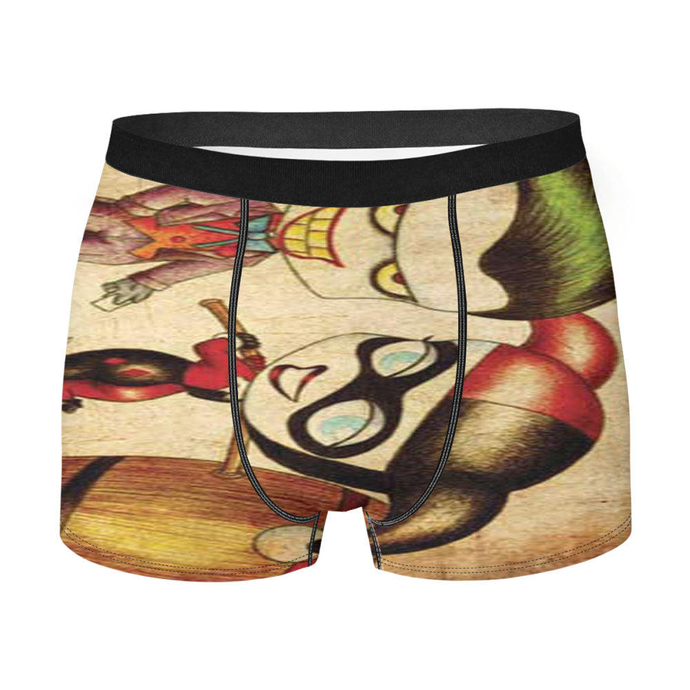Joker Harley Quinn Drawing Men'S Boxer Briefs