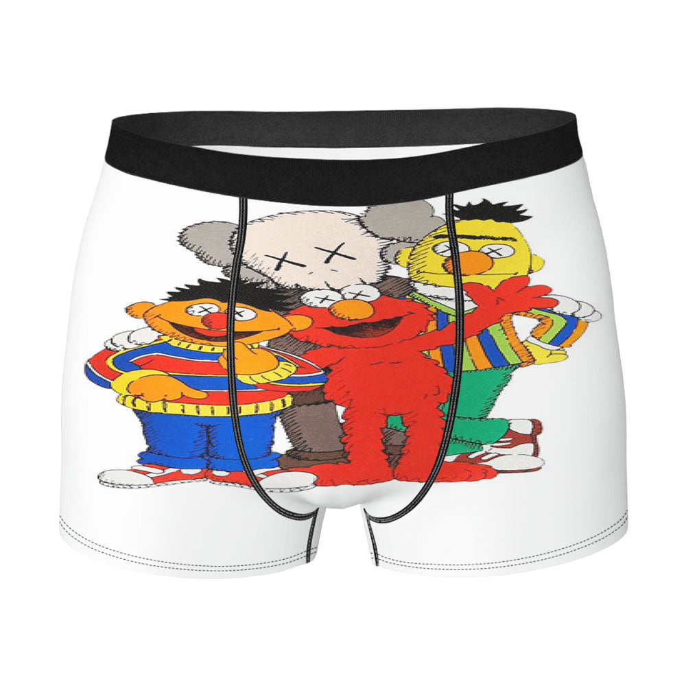Kaws And Sesame Street Men'S Boxer Briefs