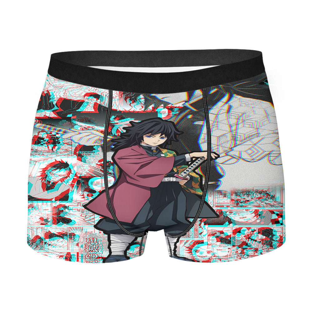 Kimetsu No Yaiba Giyu Tomioka Comic Men'S Boxer Briefs