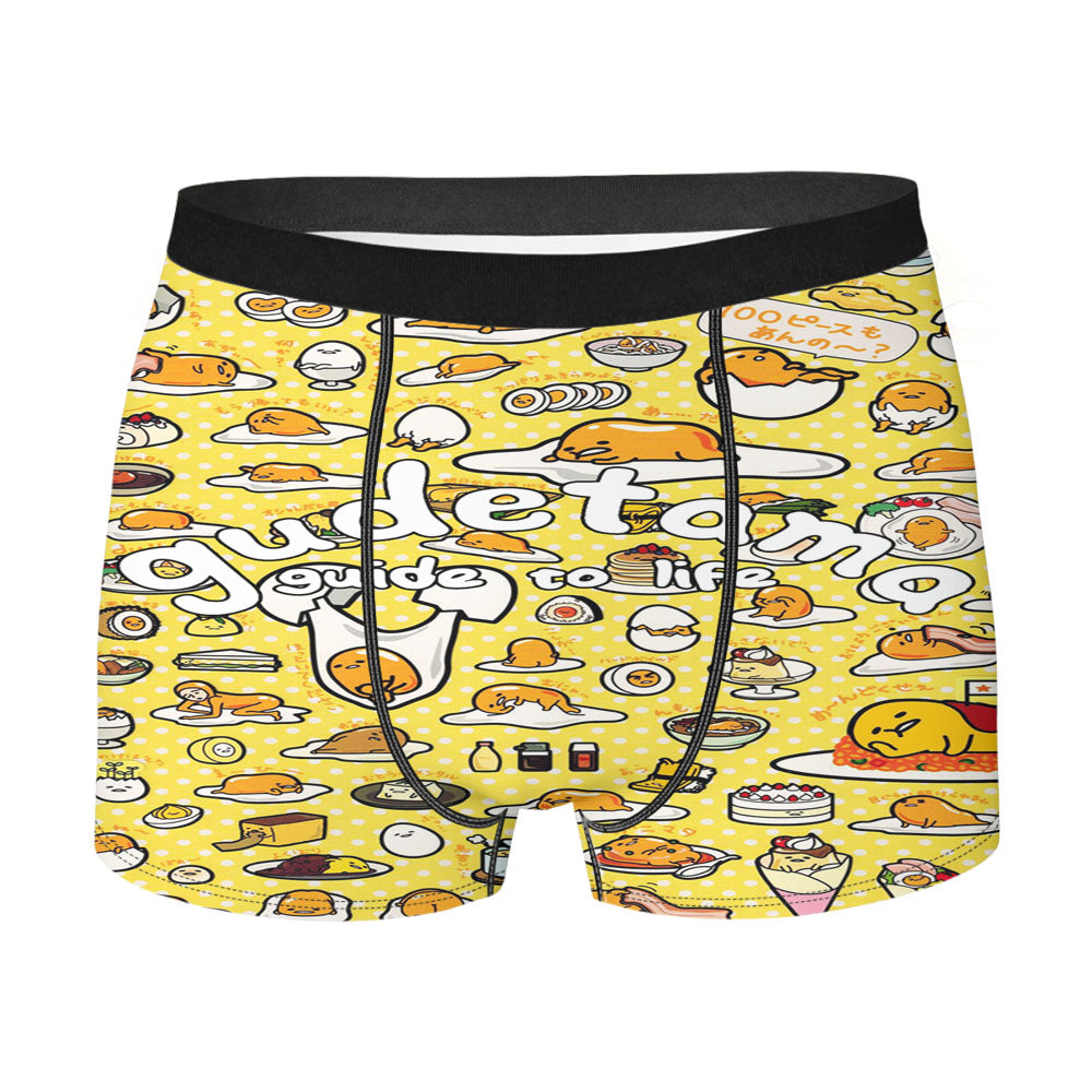 Lazy Egg Gudetama Pattern Men'S Boxer Briefs