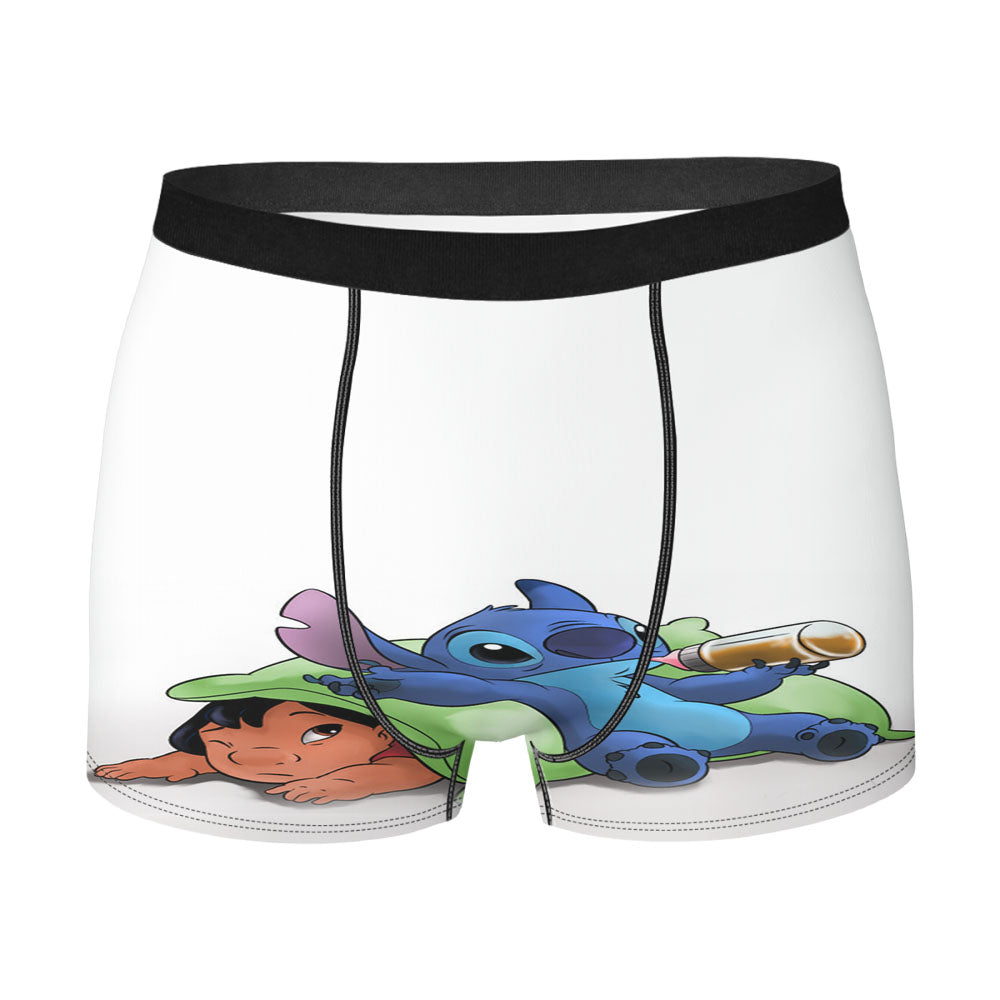 Lilo And Stich Disney Funny Men'S Boxer Briefs