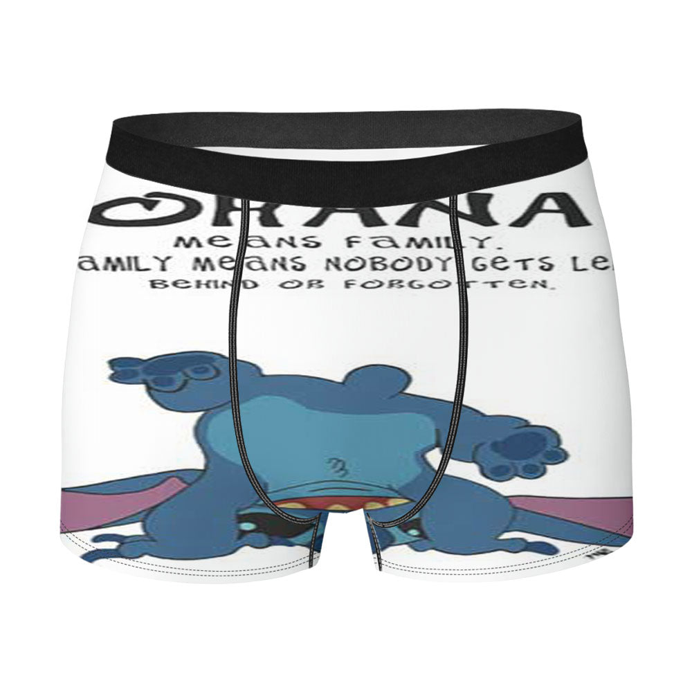Lilo And Stich Ohana Upside Down Men'S Boxer Briefs