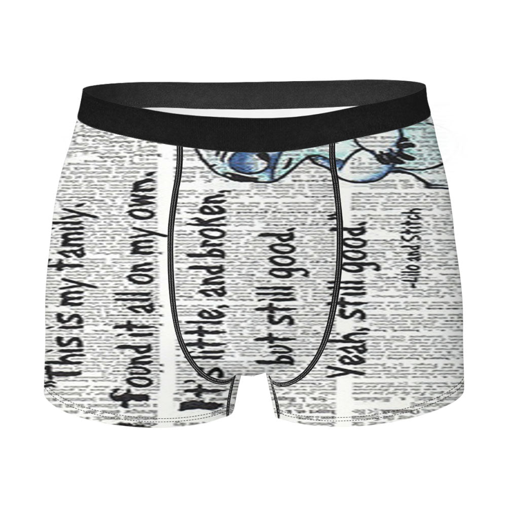 Lilo And Stitch Quotes Disney Men'S Boxer Briefs