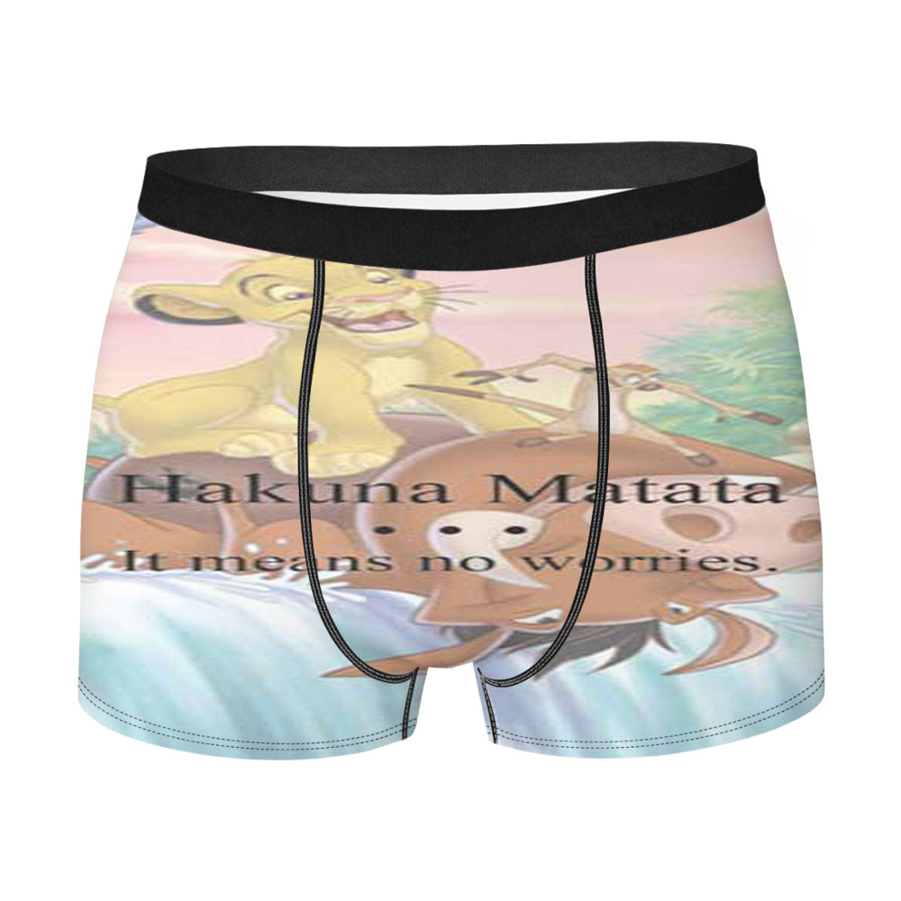 Lion King Hakuna Matata Faded Men'S Boxer Briefs