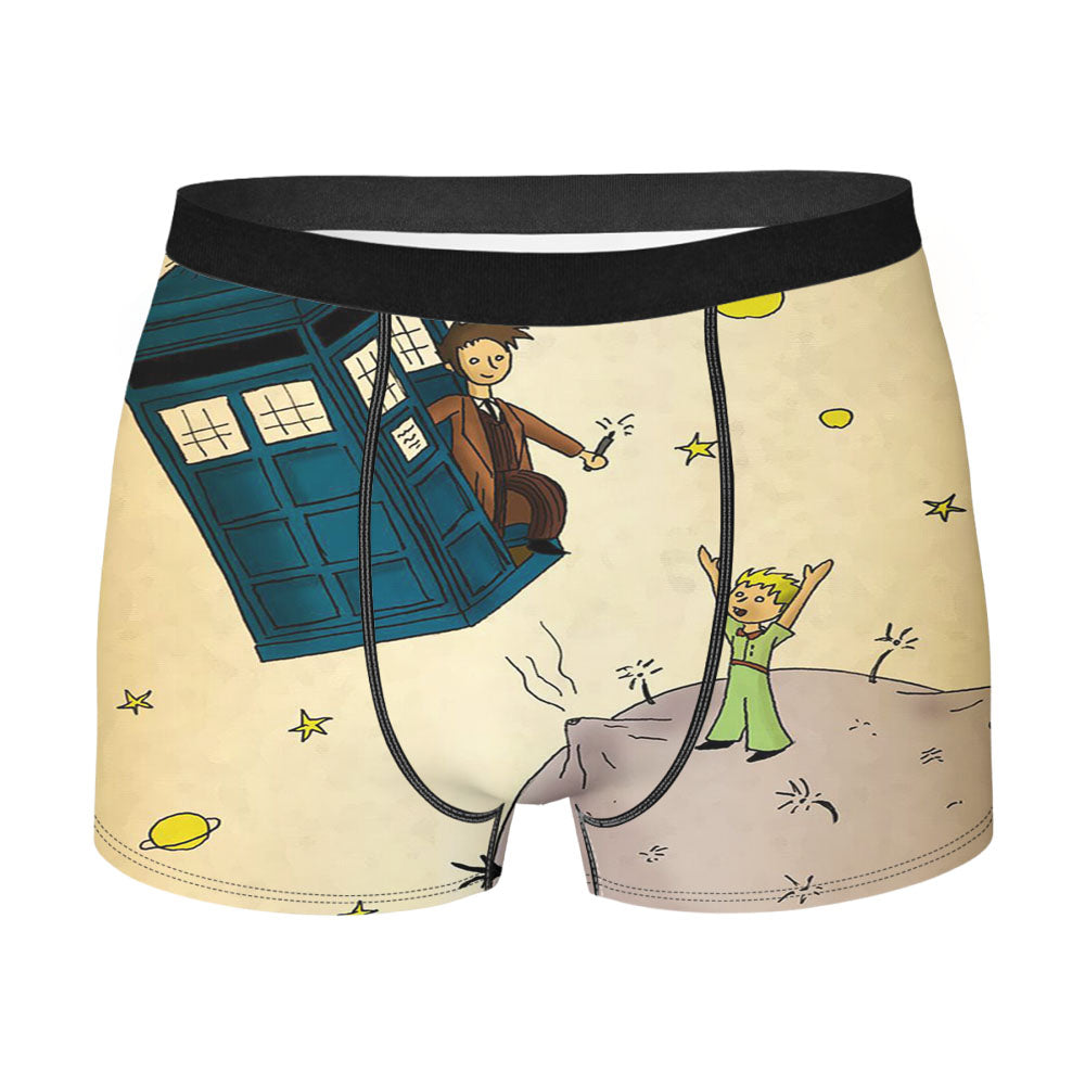 Little Prince Tardis Men'S Boxer Briefs