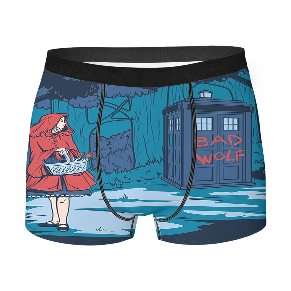 Little Red Riding Hood Tardis Men'S Boxer Briefs