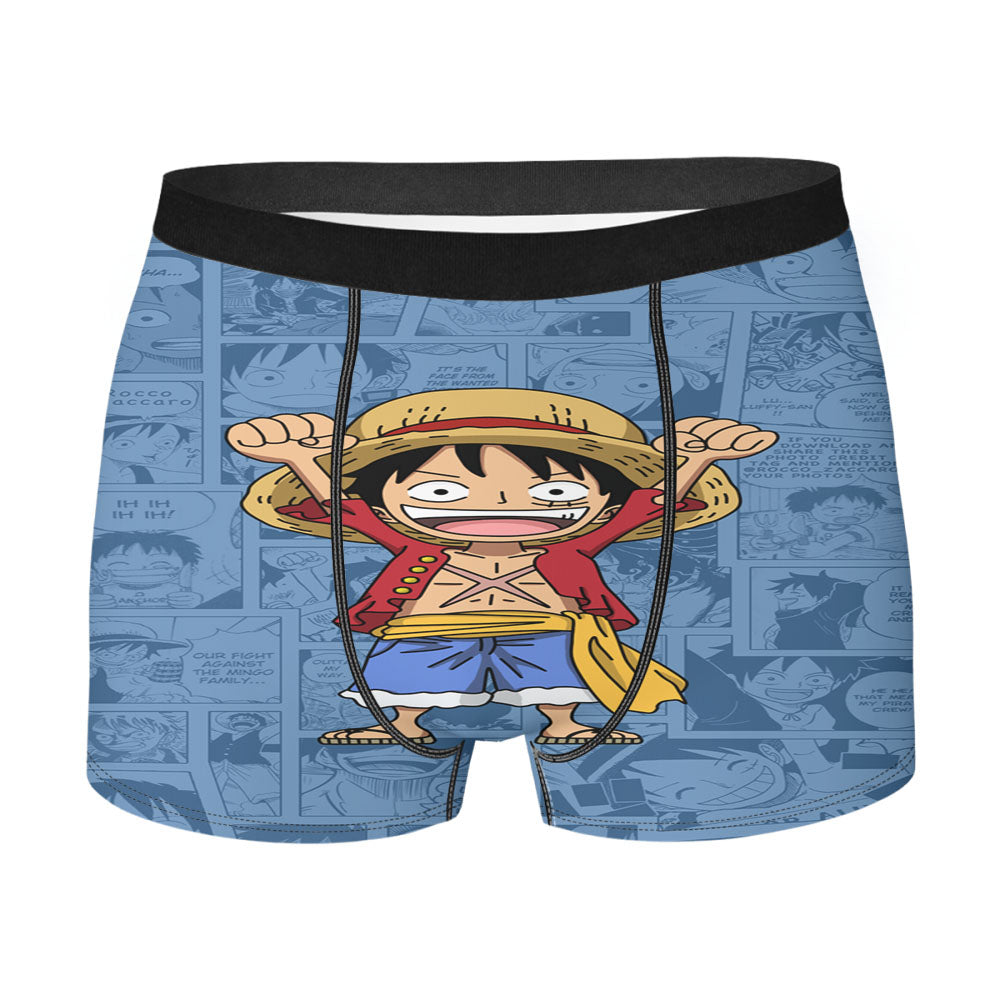 Luffy One Piece Comic Men'S Boxer Briefs