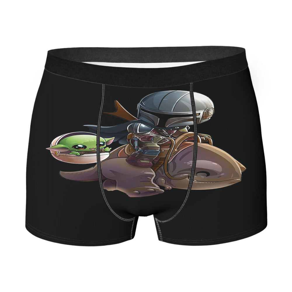 Mandalorian And Baby Yoda Race Men'S Boxer Briefs