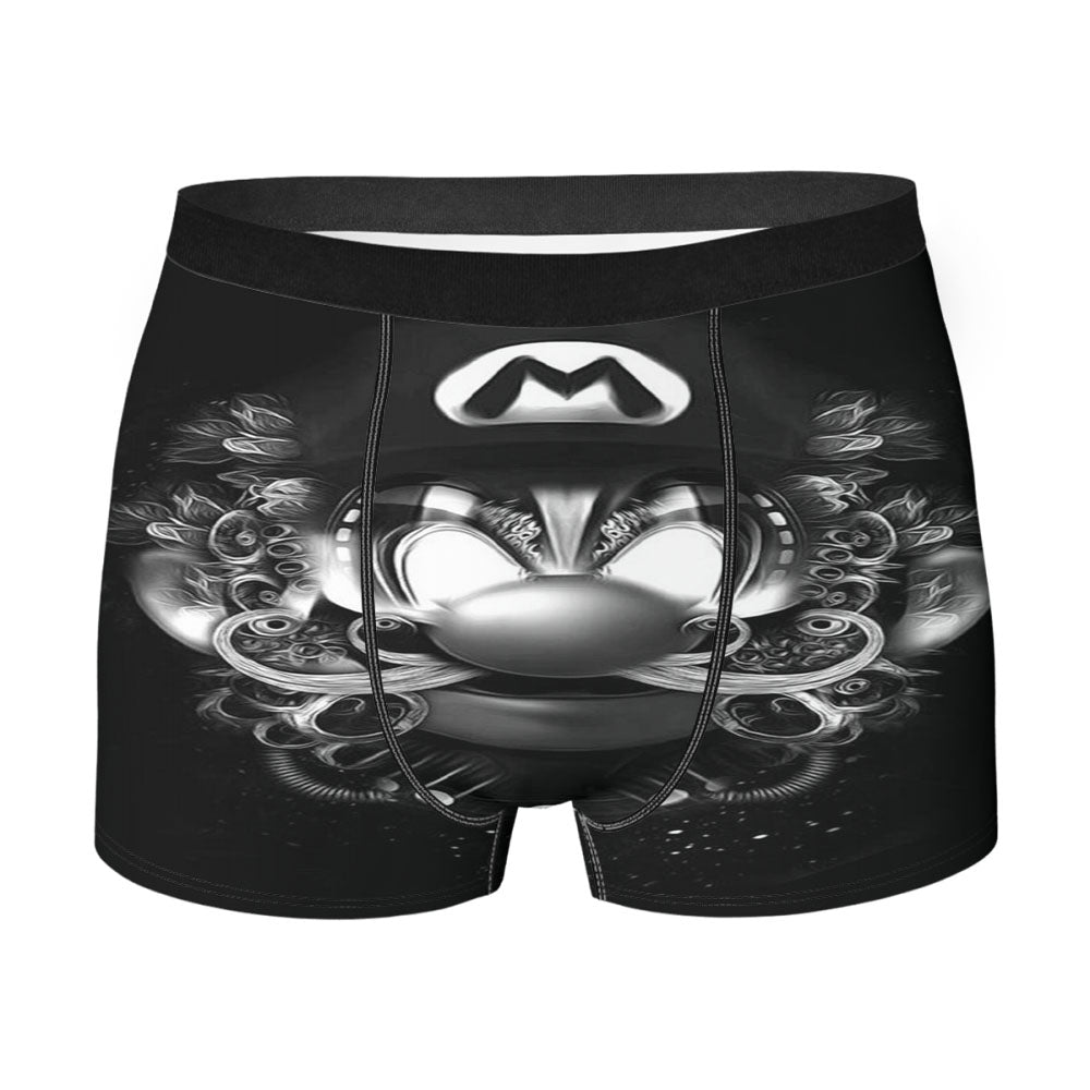 Mario Bros Bw Illustration Men'S Boxer Briefs