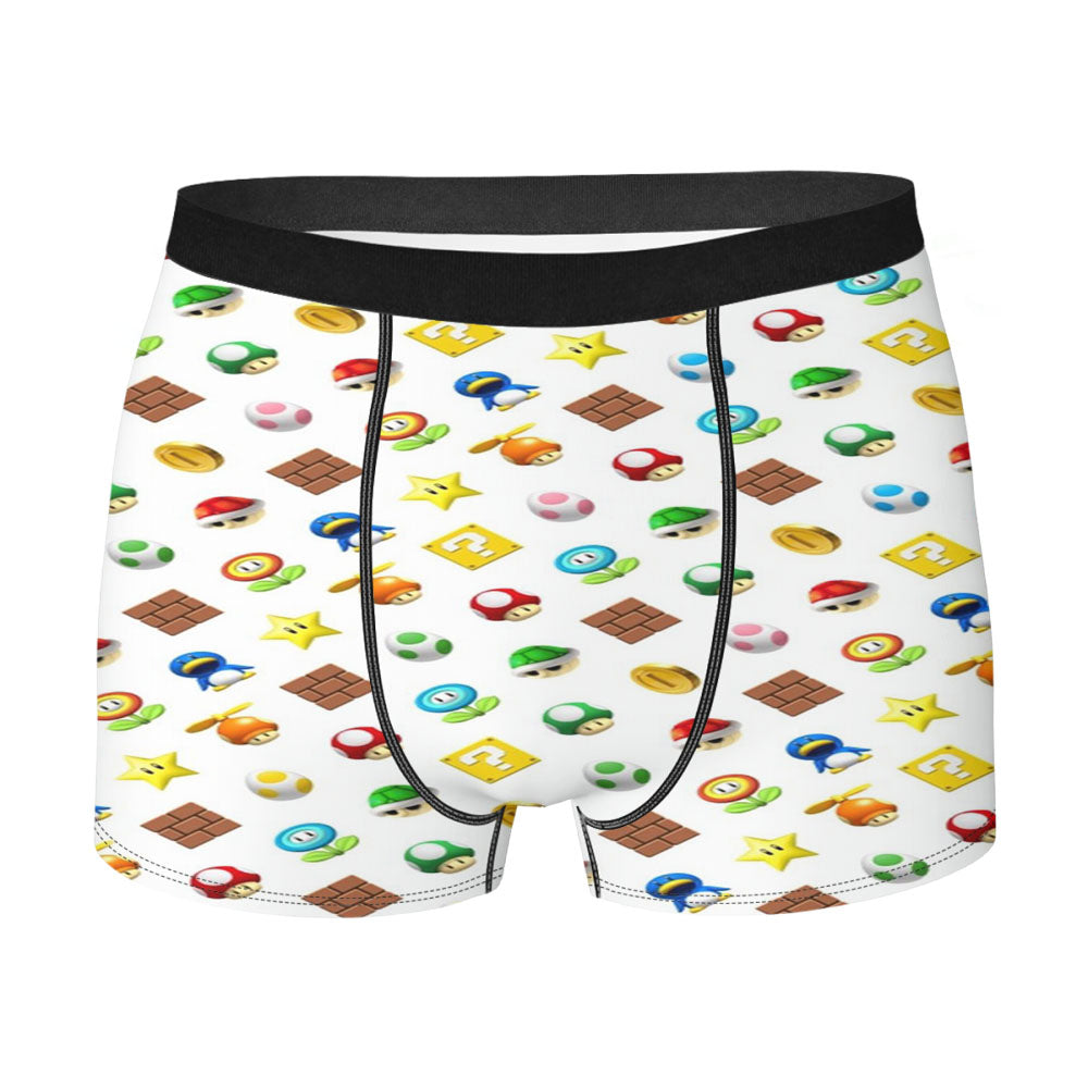 Mario Bros Game Platform Pattern Men'S Boxer Briefs
