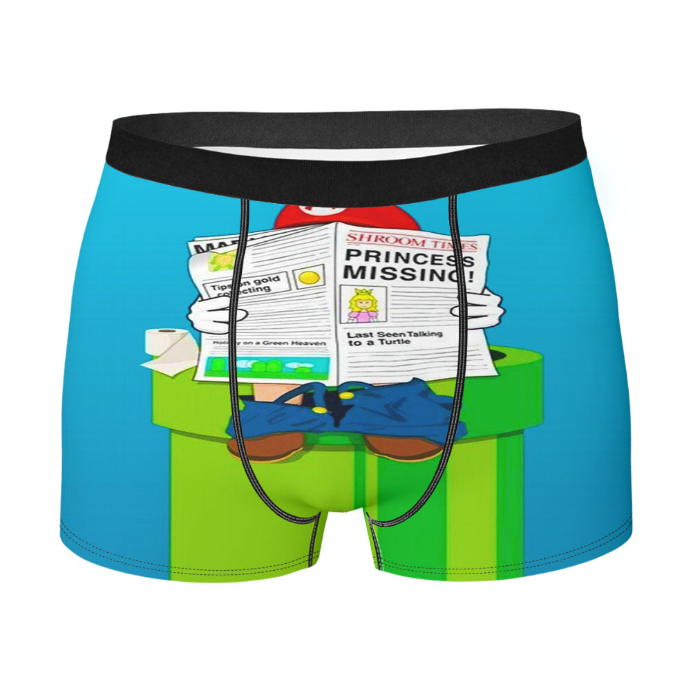 Mario Bros Pipe Toilet Men'S Boxer Briefs